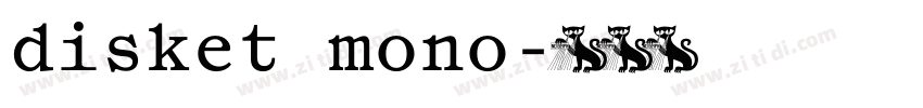 disket mono字体转换